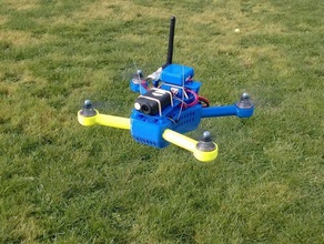 t4 quadcopter mini 250 5 inch props pinshape drone 3d print model - Mito3D