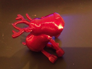 small jointed reindeer pinshape christmas 3d print model - Mito3D