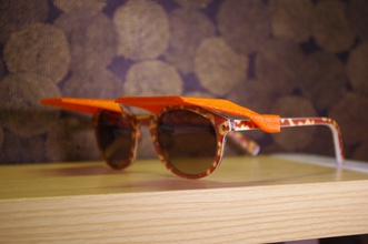 güneş tonları klip gölgeler gözlüğü pinshape sanat soyut modern gözlük güneşlik gölge 3d print model - Mito3D
