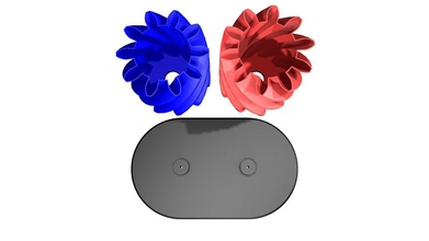 turning gears base low-volume version pinshape - -helical -helix -fasteners -low-volume -turning -base -vase 3d print model - Mito3D