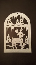deer snow pinshape winter ice christmas decoration 3d print model - Mito3D