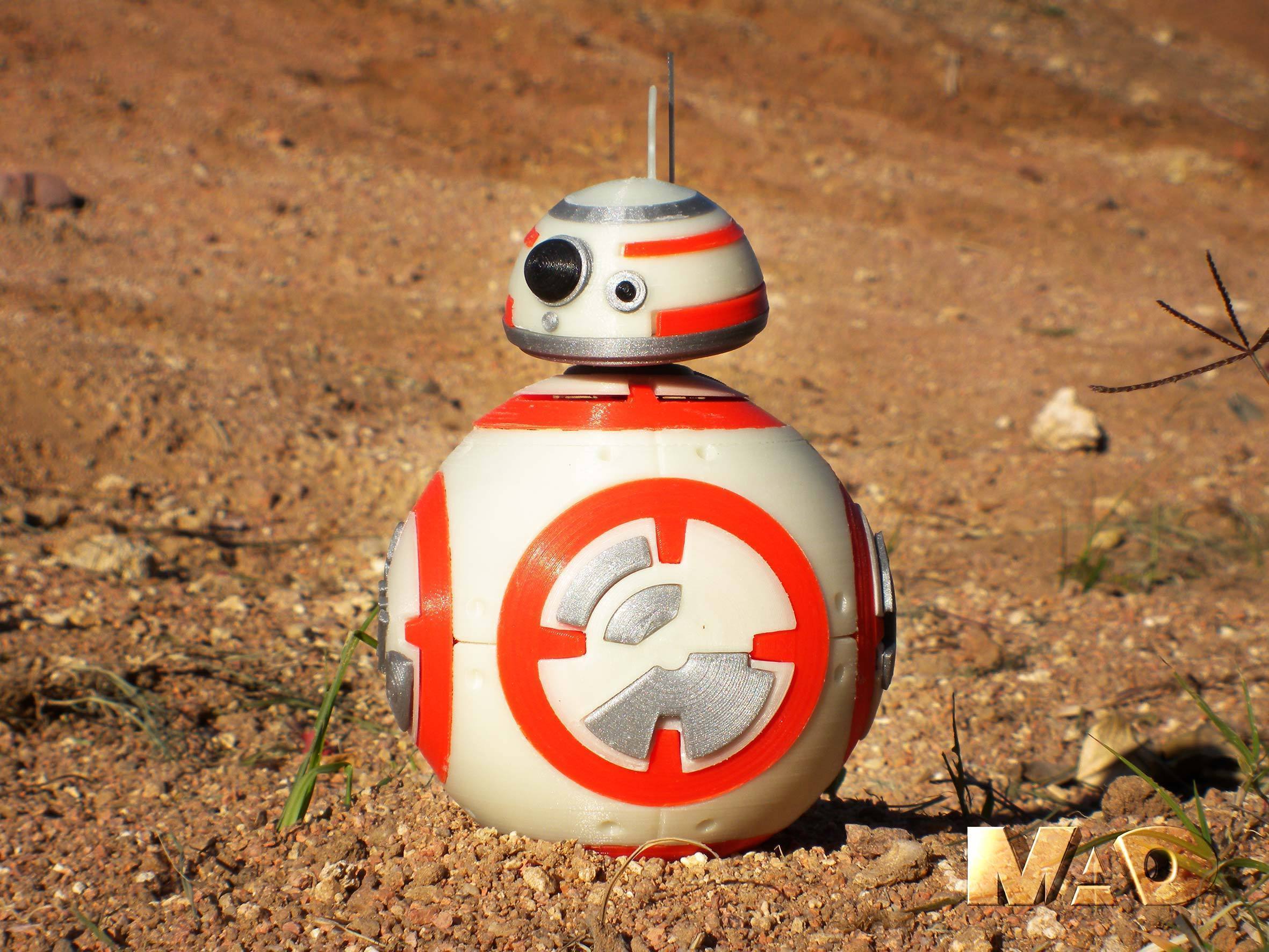 bb8 pinshape força desperta star wars 3D print model - Mito3D