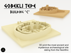 gobekli tepe building pinshape schmidt klaus turkey sanliurfa neolithic mysteries learning archeology 3d print model - Mito3D