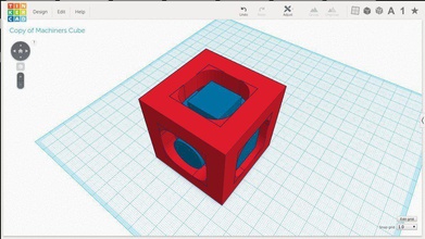 machiners cubo pinshape Diseño 3d 3d print model - Mito3D