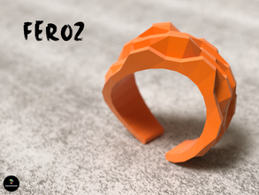 feroz pinshape strong rock rings ring madeinitaly jewelry jewel iron hard fashion 3d print model - Mito3D