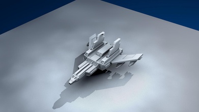 jet fighter pinshape jet-fighter sci-fi 3d print model - Mito3D