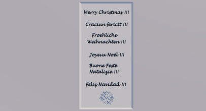 multilingual christmas placca pinshape multilingual-christmas-placca merry-christmas christmas-placca 3d print model - Mito3D