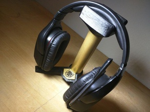 headphone stand - gamer prints support 1in pvc pipe pinshape 3d-design 3d print model - Mito3D