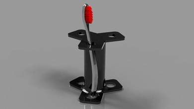 toothbrush & razor holder pinshape 3d-design 3d print model - Mito3D