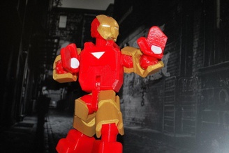 iron man - mark vi suit fully posable supports pinshape 3d-design 3d print model - Mito3D