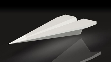 cool paper plane - desktop business card holder pinshape 3d-design