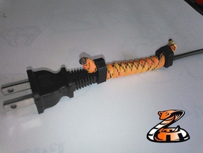 cord cobra - flat wrapper conventional power pinshape 3d-design 3d print model - Mito3D