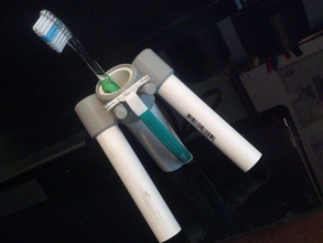 toothbrush razor holder - customizable pinshape 3d-design 3d print model - Mito3D