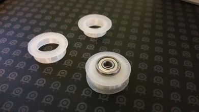 idler pulley conversion - 525 zz bearing cobblebot pinshape 3d-design 3d print model - Mito3D