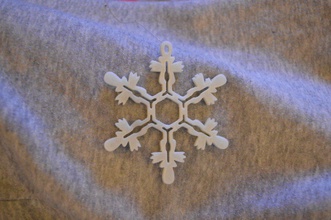 fiocco neve ornamento pinshape inverno decorazione albero natale 3d print model - Mito3D