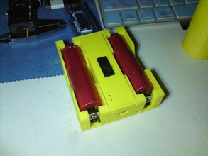 18650 2 battery bank pinshape 3d-design 3d print model - Mito3D