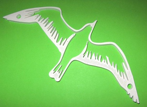 seagull placque pinshape 3d-design 3d print model - Mito3D