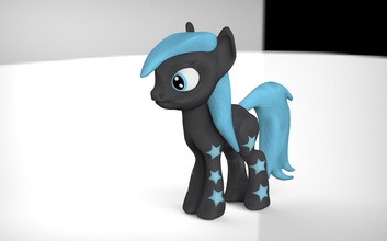 black star pony pinshape toy-for-kids toy 3d print model - Mito3D