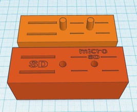sd card locker pinshape 3d-design 3d print model - Mito3D