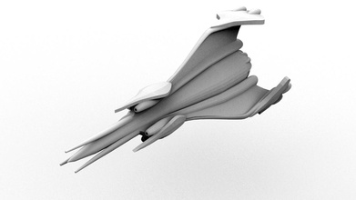 minbari fighter pinshape 3d-design 3d print model - Mito3D