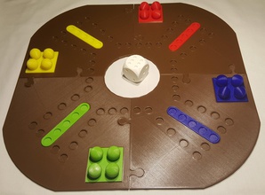 Hund tock Brettspiel pinshape Spiel board Brett 3d print model - Mito3D