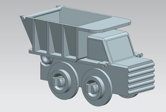 taş ocağı kamyon pinshape oyuncaklar oyunlar tren 3d print model - Mito3D