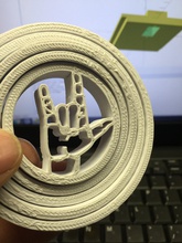 Liebe hand gyro pinshape signieren asl Ilie 3d print model - Mito3D