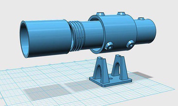 finder pinshape 3d design Teleskop Astronomie 3d print model - Mito3D