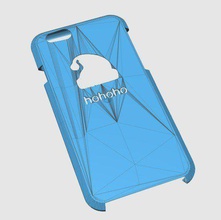 iphone 6 case santa ' Hut pinshape 3d design 3d print model - Mito3D