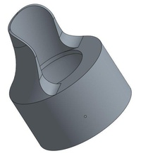 gas Trichter Halter pinshape 3d print model - Mito3D