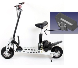 scooter kasten ablage pinshape wekzeug 3d tasarım 3d print model - Mito3D