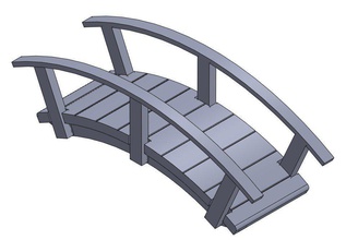 tiny bridge pinshape 3d-design 3d print model - Mito3D