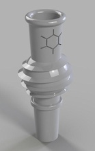 14mm carbone cuve filtre pinshape Conception 3d 3d print model - Mito3D