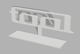 logo l'outil stand pinshape Conception 3d 3d print model - Mito3D
