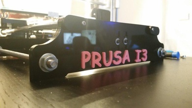 prusa i3 logo texte pinshape Conception 3d 3d print model - Mito3D