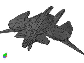 spaceship-6 pinshape 3d-design 3d print model - Mito3D