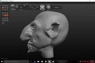 goblin head pinshape 3d-design 3d print model - Mito3D