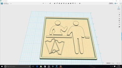 ticket Schild pinshape 3d design 3d print model - Mito3D