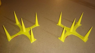 bird guard crown pinshape spikes birds wind meter engineering 3d print model - Mito3D