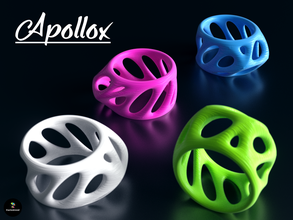 apollox pinshape presente ossos osso moda anéis anel jóia jóias 3d print model - Mito3D