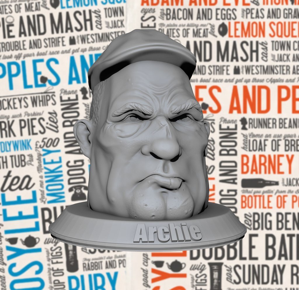 archie geezer pinshape Diseño 3d 3D print model - Mito3D