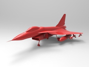 j-10 pinshape airplane-model plane fighter 3d print model - Mito3D