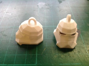 stormtrooper cabeça chaveiro pinshape chaveiros 3d print model - Mito3D