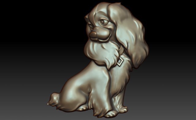 dog pinshape 3D print model - Mito3D