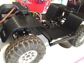 vaterra üst çıkıntısı bronco çamurluklar pinshape ford 4 çekişli rc araba ölçekleyici 3d print model - Mito3D