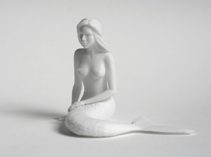 pensamiento sirena pinshape interior muebles cuento hadas estatua art decoración escultura humanoide pescado carácter estatuilla figura escritorio niña muñeca juguete 3d print model - Mito3D