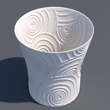 displacement vase 02 pinshape 3d-design 3d print model - Mito3D