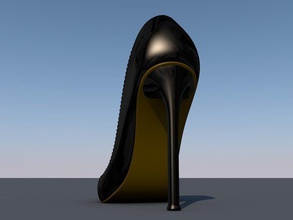 mulher sapato pigalle v4Atualização 2 salto pinshape 3d design 3d print model - Mito3D