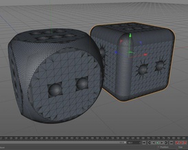 dice pinshape 3d-design 3d print model - Mito3D