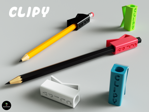 clipy pinshape design pocket clipz clip pencil pencils 3d print model - Mito3D